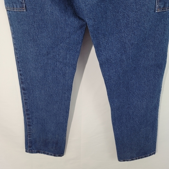 Krahe Zunft European Blue High Rise Double Front Zip Skinny Cargo Jeans Size W31 - Picture 8 of 10